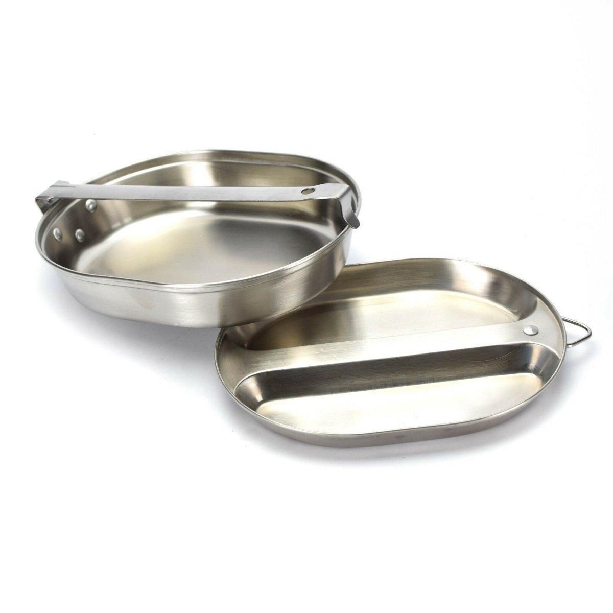 US Army Mess Kit in acciaio inossidabile in acciaio militare Messici in stile US Style Eating Utensils Nuovo