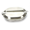 US Army Mess Kit in acciaio inossidabile in acciaio militare Messici in stile US Style Eating Utensils Nuovo