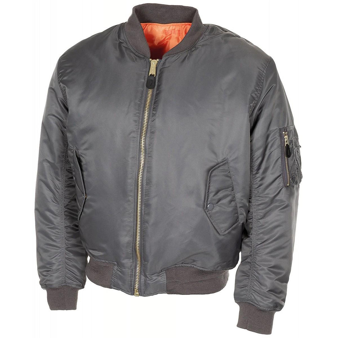 Giacca in stile militare statunitense MA1 Air Forces Truppe Bomber Urban Grey Neffroop Puffer