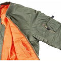 USA MILITALE MILITALE MA1 BOMBER BACCHERA AIR CORRI TROORE ALLE OLIVE CALDO