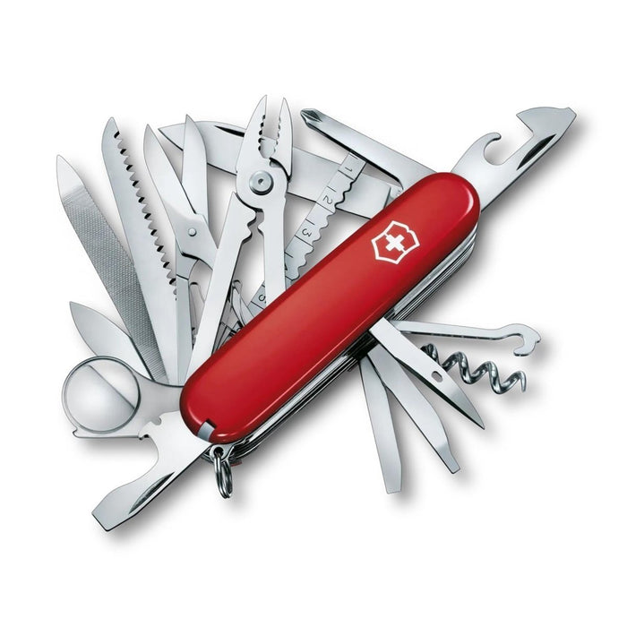 Coltello multiuso Victorinox Swiss Champ 33 funzioni Manico rosso in acciaio inossidabile - GoMilitar