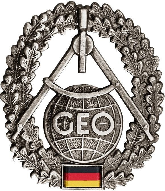 Servizio geografico topografico del baleta dell'esercito tedesco genuino tedesco