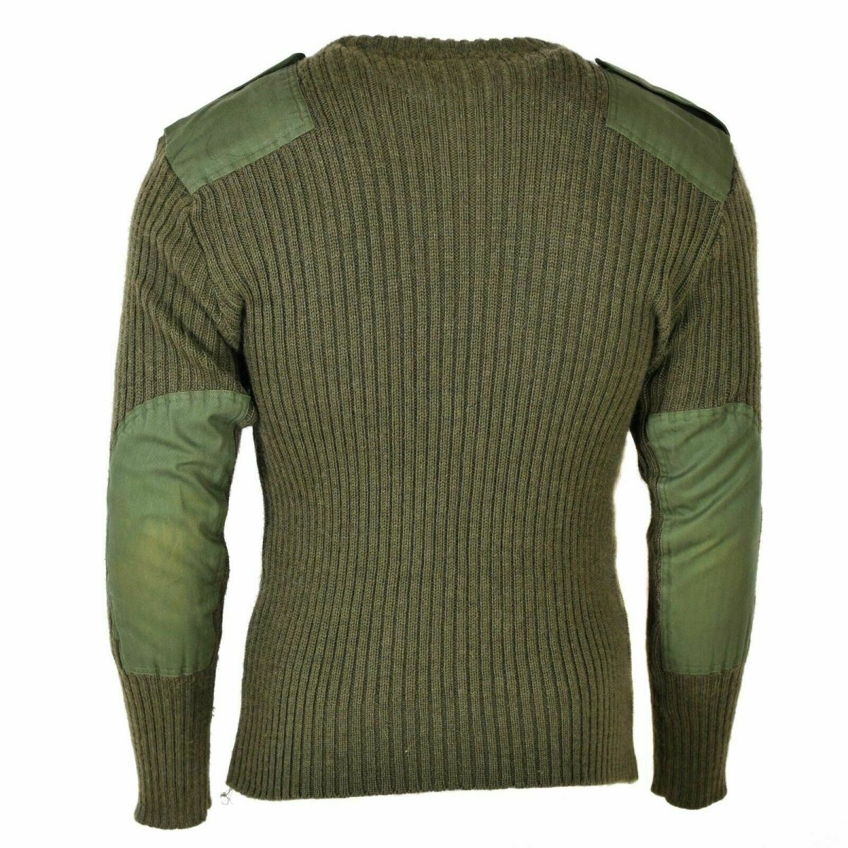 Pullover dell'esercito britannico originale Commando Green Olive Swater Wool Men Jumper